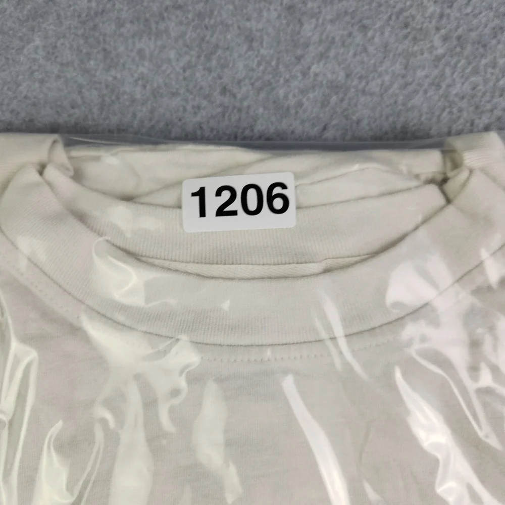 The‎ North Face T-Shirt Mens 2XL Off-White Cotton Embroidered Logo Crew Neck